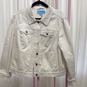 Draper James Off-White Denim Jacket